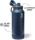 Takeya Sport 32 oz Triple-Insulated Stainless Steel Water Bottle, Spout Lid – Leakproof, Sweatproof, BPA-Free, Keeps Drinks Cold 36 Hrs, Hot 14 Hrs – Indigo - Image 3