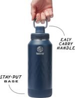 Takeya Sport 32 oz Triple-Insulated Stainless Steel Water Bottle, Spout Lid – Leakproof, Sweatproof, BPA-Free, Keeps Drinks Cold 36 Hrs, Hot 14 Hrs – Indigo - Image 4
