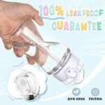 OLDLEY Kids Water Bottle for School, 12 oz (2 lids) BPA-Free Reusable Leak-Proof Durable Tritan Plastic Water Bottles with Straw & Chug Lids, Anti-dust Spout Cover (Clear) - Image 6