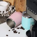 MEWAY 12 OZ/8 Pack Wine Tumbler Glasses with Lid - Stemless Double Wall Vacuum Stainless Steel Travel Tumbler - Keeping Cold & Hot for Wine,Coffee,Cocktails,Drinks-Family and Gifts (Pink,Set of 8) - Image 5