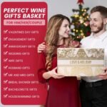 Mr and Mrs Gifts for Couples, Wedding Anniversary Set with Custom Wine Tumblers & Tote, Wine Lovers Gifts for Him Her, Birthday, Mothers Day, Vow Renewal (Babe-Handsome) - Image 4