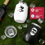 Mr and Mrs Gifts for Couples, Wedding Anniversary Set with Custom Wine Tumblers & Tote, Wine Lovers Gifts for Him Her, Birthday, Mothers Day, Vow Renewal (Babe-Handsome) - Image 6