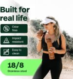 KALMATEH Modern & Elegant Double Walled Vacuum Insulated Stainless Steel Thermo Bottle 1000 ml, Precise Pouring & Heat Retention For Yerba Mate, Coffee, Tea, and Camping - Image 8