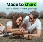 KALMATEH Modern & Elegant Double Walled Vacuum Insulated Stainless Steel Thermo Bottle 1000 ml, Precise Pouring & Heat Retention For Yerba Mate, Coffee, Tea, and Camping - Image 10