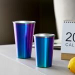 MEWAY 12 Pack 24oz Stainless Steel Pint Cup,Healthy Unbreakable and Stackable,Metal Drinking Glasses，Beer Glasses（Rainbow） - Image 4