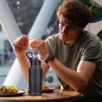 Insulated Water Bottle With Straw,32 oz Vacuum Insulated Stainless Steel Sports Water Flask,Keeps Cold and Hot,Metal Water Bottle Wide Mouth for Gym Travel Camping (Black) - Image 5