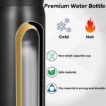 Dandat 4 Pcs Mini Water Bottle Mini Stainless Steel Water Bottles 10oz Thermal Cups for Hot and Cold Drinks Small Insulated Mug for Travel Sport Camping - Image 4