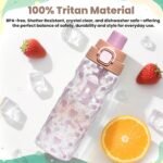 PIQUEBAR Kids insulated Water Bottle 17oz & Sport Water Bottle 24oz Set, Stainless Steel Metal Vacuum Water Bottles, Leakproof Tritan Sport Water Bottles for School Boys Girls, Pink Jellyfish - Image 3