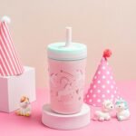 Zak Designs Kelso Toddler Cups For Travel or At Home, 12oz Vacuum Insulated Stainless Steel Sippy Cup With Leak-Proof Design is Perfect For Kids (Fanciful Unicorn) - Image 6