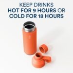 Ocean Bottle Big 34 oz | Stainless Steel Water Bottle | Reusable & Sustainable | Keeps Drinks Cold & Hot | Eco Friendly Gift (Sun Orange) - Image 5