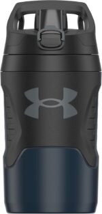 Under Armour 32 oz Insulated Water Bottles - Sports Water Jug with Fence Hook, Leak Resistant for Baseball, Football & More, 32 oz Insulated, Academy/Black - Image 3