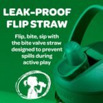 CamelBak Crayola Flip Straw Kids Tritan Renew Water Bottle Green, 14oz - Image 4