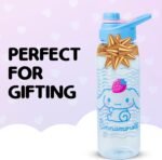 Silver Buffalo Sanrio Hello Kitty and Friends Cinnamoroll with Strawberry Water Bottle with Screw-On Lid, 28 Ounces - Image 7