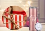 Personalized Tumbler Cup with Initials.Cup with Letter B 20oz Skinny Tumbler.Personalized Travel Monogram Letter Coffee Mug Gifts.Custom Initial Tumbler gifts for Women Birthday Christmas. - Image 5