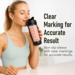 Paddi Glass Shaker Bottle for Protein - Odorless, BPA Free, Leak-Proof - 20 OZ | Graduated Ideal Fitness, Milkshake and Smoothies - Image 5