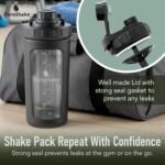 Paddi Glass Shaker Bottle for Protein - Odorless, BPA Free, Leak-Proof - 20 OZ | Graduated Ideal Fitness, Milkshake and Smoothies - Image 6