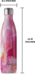 S'well Stainless Steel Water Bottle, 25oz, Rose Agate, Triple Layered Vacuum Insulated Containers Keeps Drinks Cold for 48 Hours and Hot for 24, BPA Free, Perfect for On the Go - Image 5
