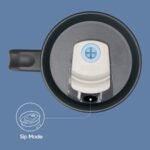 Owala Stainless Steel Triple Layer Insulated Travel Tumbler with Spill Resistant Lid, Straw, and Carry Handle, BPA Free, 40 oz, Blue (The Great Blue) - Image 6