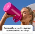 Takeya Sports Water Bottle with Spout Lid - Bottle with Triple Stainless Steel Insulation - Dishwasher Safe & BPA-Free - Bottle with Ice-Blocking Spout Lid & Removable Bumper - 22 oz, Champion Blue - Image 6