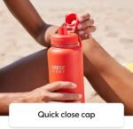 Takeya Sports Water Bottle with Spout Lid - Bottle with Triple Stainless Steel Insulation - Dishwasher Safe & BPA-Free - Bottle with Ice-Blocking Spout Lid & Removable Bumper - 22 oz, Champion Blue - Image 7