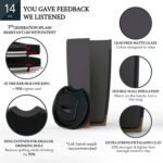 Mora Double Wall Ceramic Coffee Travel Mug with Lid, 14 oz, Portable, Microwave, Dishwasher Safe, Insulated Reusable Tall Cup, Splash Resistant Lid - To Go Tumbler for Car Cup Holder, Nightwaves - Image 5