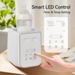 Baby Bottle Warmer for Breast Milk with Timer & Night Light, 11-in-1 Milk Warmer for Baby Bottles, 48H Keep Warm, BPA-Free Fast Heating with Adjustable Temperature for Glass/PPSU Bottles - Image 4
