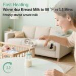 Portable Bottle Warmer for Travel, 17 OZ Formula Warmer On The Go, Milk Warmer with Precise Temperature Control for Breastmilk Water, with Fast Heating & Long Battery Life - Image 4