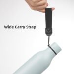 Insulated Water Bottle with Strap,18 oz Double Wall Stainless Steel Vacuum Bottles Metal Water Flask,Foggy Blue - Image 4
