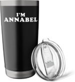 I'm Annabel, My Name Is Annabel, I am Annabel, Personalized Stainless Steel Insulated Tumbler - Image 6