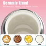 Mininoo Kids Water Bottle for School - 16 oz Stainless Steel Insulated Water Bottle with Ceramic-Lined, Leakproof Straw Lid & Beaded Handle for Girls & Boys - Image 3