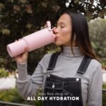 Simple Modern Trek Pivot | 40oz Flip Straw Tumbler with Handle | Water Bottle & Boot | Interchangeable Straw & Chug Lids | Insulated Stainless Steel Jug | Gym Sports Outdoors | Lavender Mist - Image 5