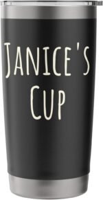 Janice's Cup, Girl's Funny Custom Personalized Women's Name Stainless Steel Insulated Tumbler - Image 4