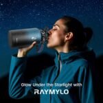RAYMYLO 64oz Insulated Water Bottle, Triple Wall Vacuum Stainless Steel Water Bottles - Keeps Cold 48H, Reusable Half Gallon Jug for Gym, Sports, Camping, Hiking,Travel, Starry Sky-Indigo/Black - Image 3