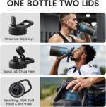 RAYMYLO 64oz Insulated Water Bottle, Triple Wall Vacuum Stainless Steel Water Bottles - Keeps Cold 48H, Reusable Half Gallon Jug for Gym, Sports, Camping, Hiking,Travel, Starry Sky-Indigo/Black - Image 5