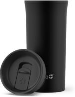 Ello Arabica 14oz Stainless Steel Travel Mug with Leak-Proof Slider Lid, Keeps Hot for 5 Hours, Perfect for Coffee or Tea, BPA-Free Tumbler | Gift for Coffee Lovers, Black - Image 6