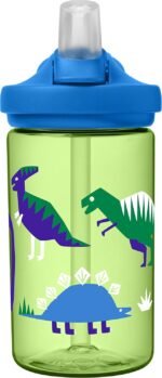 CamelBak Eddy+ Kids Bite Valve Straw Tritan Renew Water Bottle Green, 14oz - Image 3