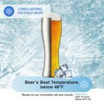 LocknLock Beer Tumbler with Lid for Drink, Beverage, Cocktail, Condensation Free, Double Wall Insulated, Stainless Steel, Pilsner-Style Drinkware, 560ml, Silver - Image 3