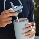 BrüMate Resa 35oz 100% Leakproof Travel Tumbler with Handle & Straw | Flexible SoftSip Straw | Silicone Sleeve for Durability | Stainless Steel | Cup Holder & Travel Friendly Water Bottle | (Cedar) - Image 6