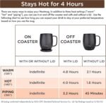 Nextmug - Temperature-Controlled, Self-Heating Coffee Mug (Black - 14 oz.) - Image 5