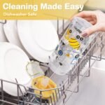 omedecal Kids Water Bottle for School, 16 Oz Plastic Straw Water Bottle with Silicone Spout and Leakproof Cover, Dishwasher Safe (Excavator) - Image 5