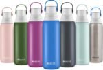 Brita Stainless Steel Premium Filtering Water Bottle, BPA-Free, Reusable, Insulated, Replaces 300 Plastic Water Bottles, Filter Lasts 2 Months or 40 Gallons, Includes 1 Filter, Rose - 20 oz - Image 7