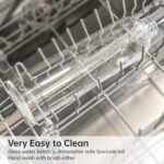 LETREEN Glass Water Bottle 32 oz, Borosilicate Glass Water Bottle with Neoprene Sleeve, BPA-Free Leak Proof Reusable for Hot Cold Drinks, Work, Gym, Home, Sports - Image 4