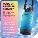 EnergyBud 1 Gallon Water Bottle with 128 oz Capacity - Motivational Time Markers for Daily Hydration Goals - Leakproof BPA Free Tritan with Removable Straw - Image 3