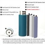 Dxobay Cute Small Water Bottle, 4.4 Fl. Oz, Pack of 2, Mini Slim Flask for Kids, Portable Skinny Purse Water Bottle, Vacuum Insulated Reusable Leak Proof Stainless Steel Cup - Image 5