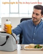 Zukro Glass Juice Bottles 10.5 oz, 12 Pack Reusable Small Clear Water Container With Stainless Steel Lids & Straw for Juicing, Smoothie, Travel, Homemade Drinks, Fridge, Leak Proof & BPA Free - Image 4