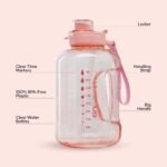 HYDROUP Sport Jug 58oz – Large Clear Plastic Water Jug with 2-in-1 Straw & Chug Lid, Motivational Time Markers, BPA-Free, Leakproof - Image 5