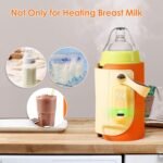 Portable Bottle Warmer,Baby Bottle Insulation Cover Bottle Warmer with 18W Quick Charge and LED Display,Adjustable Temperature Control, Handhold Milk Warmer for Home/Family Travel - Image 4