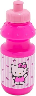 SANRIO Hello Kitty Kids 11 Oz Reusable Water Bottles - Hello Kitty Party Favor 6 Piece Bundle with 11 Oz Bottle with Pull Top Lid Plus Stickers for Girls | Bulk Hello Kitty Water Bottles - Image 3