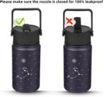 BJPKPK Water Bottle with Straw Lid, 15 oz Insulated Water Bottle, Stainless Steel Metal Water Bottles, Reusable Leak Proof BPA Free Thermo, Flask, Cups,Constellation-Leo - Image 4