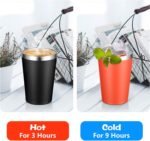 VEGOND 12oz Tumbler Stainless Steel Tumbler bulk Vacuum Insulated Double Wall Travel Tumbler with Lid and Straw Reusable Tumbler, Brick Red 1 Pack - Image 5